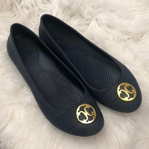 CROCS slip on navy blue shoe